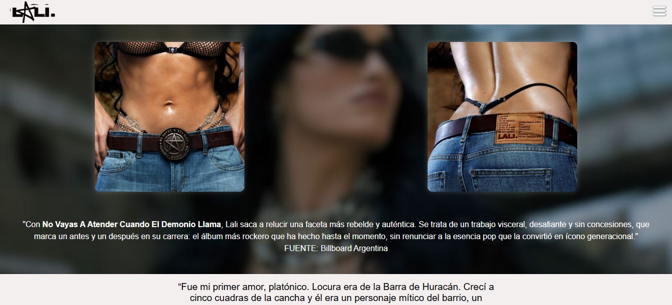 Preview de Landing de Lali